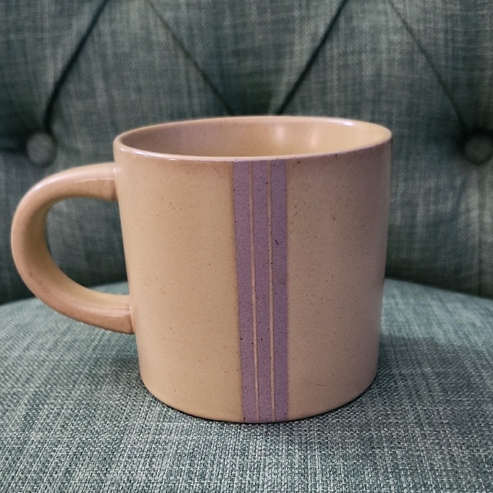 Elegant Tan Yellow and Purple Mug